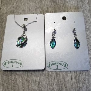 Mother of pearl jewelry set